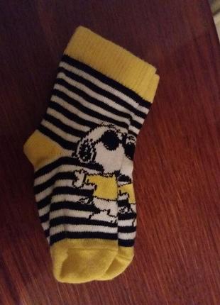 Шкарпетки нові собачка снупі 3-6 міс.3 фото