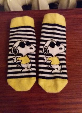 Шкарпетки нові собачка снупі 3-6 міс.4 фото
