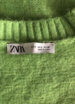 Шикарный и стильный свитер zara, очень красивый и насыщенный цвет, приятная ткань на ощупь3 фото