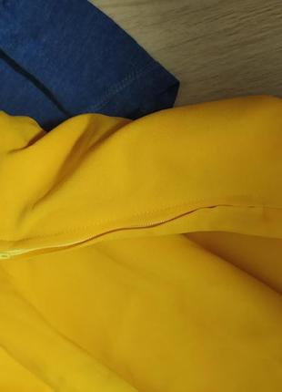 Желто голубой комплект юбка и юбка6 фото
