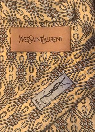 Yves saint laurent шелковый галстук