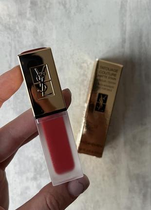 Червона матова помада yves saint laurent ysl tatouage couture matte stain