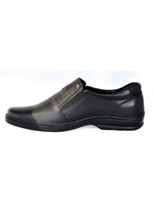 Классические мужские туфли из натуральной кожи, черные размеры 40 и 41 atriboots kn0014 фото
