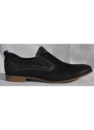 Мужские демисезонные туфли forra из pu-кожи, черные, отличное качество, размеры 41, 42, 43, 447 фото
