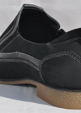 Мужские демисезонные туфли forra из pu-кожи, черные, отличное качество, размеры 41, 42, 43, 448 фото