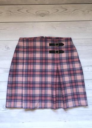 Юбка шотландская  в складку плиссе теннисная м