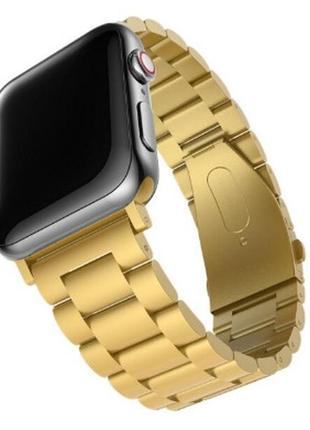 Браслет на apple watch. размеры 38, 40, 42, 44 , 45. золотой цвет. ремешок на на apple watch3 фото