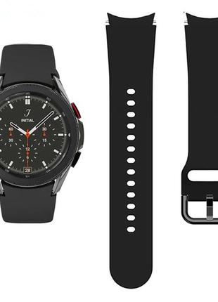 Ремешок на galaxy watch 4 / ремешок на galaxy watch 5. черного цвета.1 фото