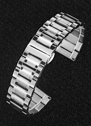 Браслет для смарт і годин і для samsung galaxy watch . срібло. 18 мм 20мм і 22мм . є і інші кольори