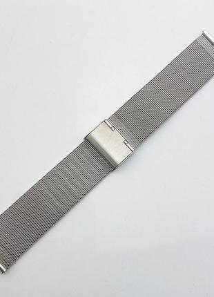 Ремешок для часов миланская петля 16 мм и 18 мм., цвет серебра.2 фото