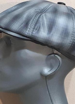 Кепка сіра з підкладкою з флісу та з вухами