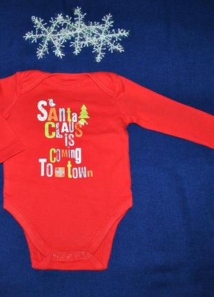 Новорічний бодік на 6-9 міс f&f