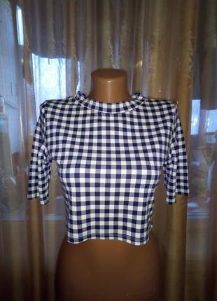 Стильный кроп-топ от h&m, размер s