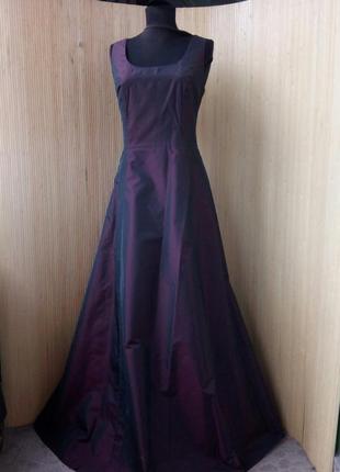 Вечернее / выпускное длинное платье estelle франция цвета марсала s/m
