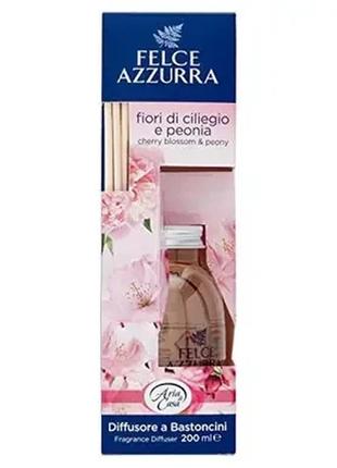 Аромадиффузор felce azzurra fiori di ciliegio e peonia аромат талька и цветков вишни (тростинки)200ml