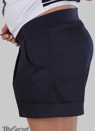 Свободные шорты для беременных simple sh-27.011 темно-синие, размер 503 фото