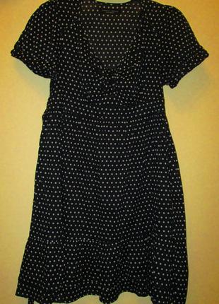 Распродажа красивое легкое платье dorothy perkins котон в горошек размер 12