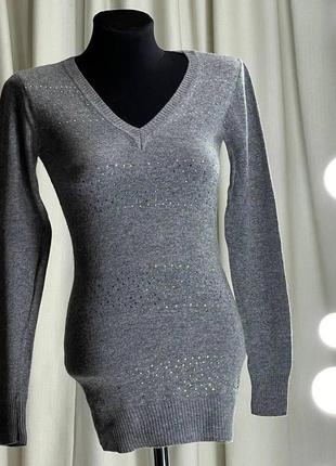 Свитер джемпер кофта со стразами