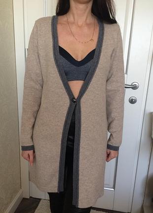 Вовняний кардиган  довгий