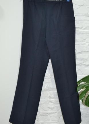 Kлассические синие брюки  прямого покроя  от бренда  теsко3 фото