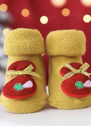 Шкарпетки новорічні дитячі