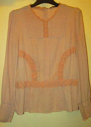 Распродажа очень красивая актуальная блуза oasis кружево размер 12