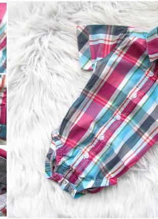 Боди рубашка с коротким рукавом frenchie