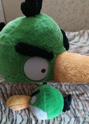 Комплект набір м'яких іграшок лот м'яких іграшок angy birds злі пташки порося жовта червона зелена пташка пакет іграшок3 фото