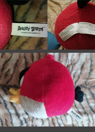 Комплект набір м'яких іграшок лот м'яких іграшок angy birds злі пташки порося жовта червона зелена пташка пакет іграшок2 фото