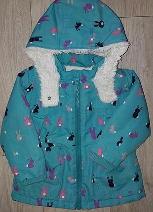 Куртка i love next із зайчиками на 12-18-24