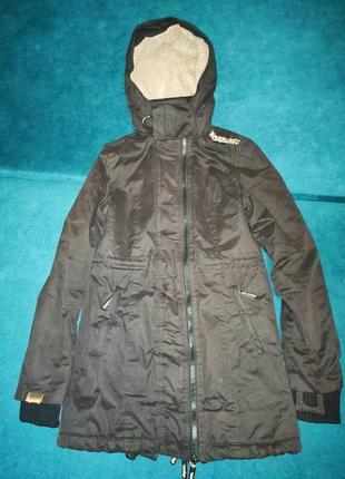 Стильная и теплая куртка парка superdry. размер-xs.1 фото