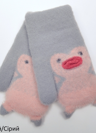 Рукавиці пінгвіненя 3-5 років.5-7 років.
