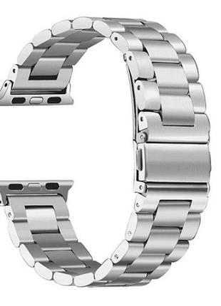 Браслет на apple watch. розміри 38, 40, 42, 44. сталевий колір