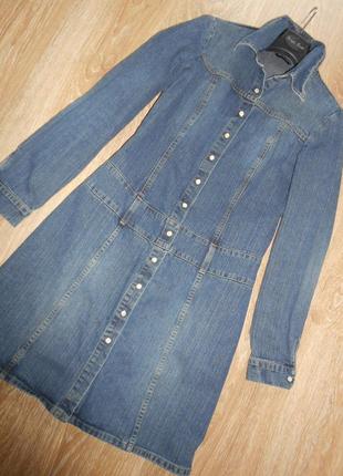 #распродажа#sisley#италия #фирменное джинсовое платье-рубашка #5 фото