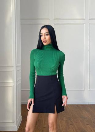 Неймовірний гольф / водолазка в рубчик 10 кольорів2 фото