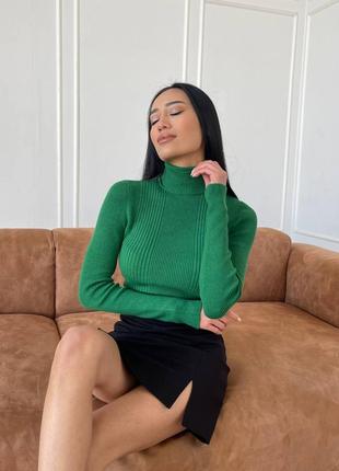 Неймовірний гольф / водолазка в рубчик 10 кольорів3 фото