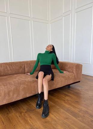 Неймовірний гольф / водолазка в рубчик 10 кольорів4 фото