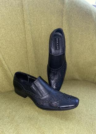 Чоловічі шкіряні туфлі 44 розмір
