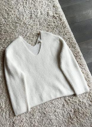 Светр пуловер джемпер кофта h&m білий