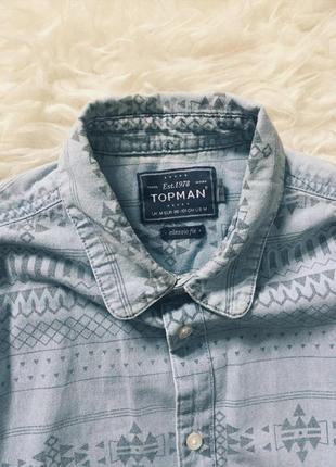 Стильная рубашка в узор от topman2 фото