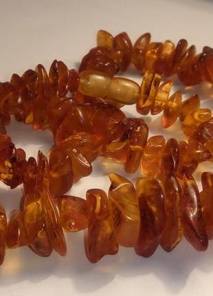 Намисто з бурштином.1 фото
