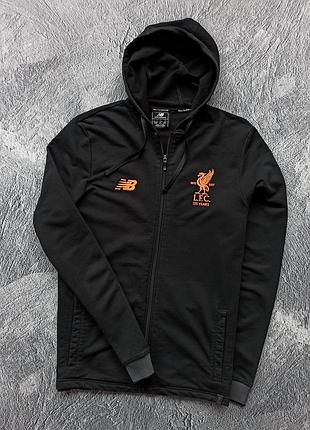 Зіп худі new balance & liverpool black season: 2017/2018