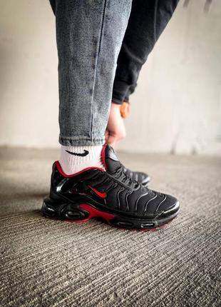 Мужские кроссовки nike air max tn+"black/red"#найк