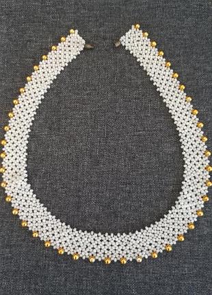 Шикарное колье из бисера