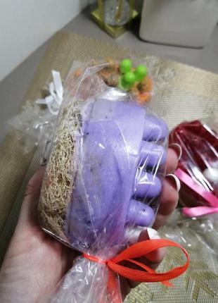 Антицелюлітне мило-скраб з люфою