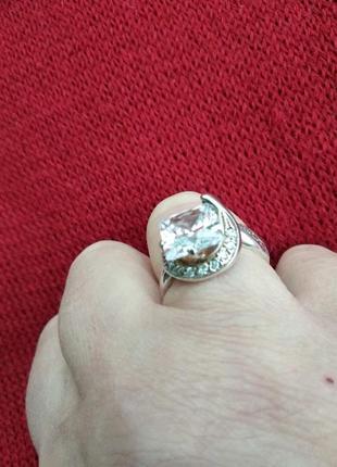 Серебрянный перстень размер 18,55 фото
