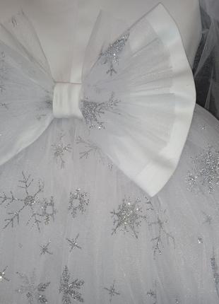 Платье снежинка5 фото