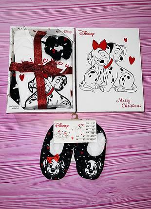 Подарочный набор пижама тапки резинка р110-116