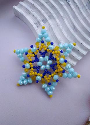 Сніжинки в національних кольорах 💙💛