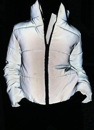 Світловідбивна куртка курточка тренд жіножа стильна та тепла2 фото